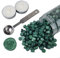 Sealing Wax Beads, AMTOL 300 Pcs Wax Sealing Beads with 2 Pcs White Candles and 1 Pcs Wax Melting Spoon, Great for Wedding Invitations,Cards Envelopes, Gift Wrapping (Pine Green)