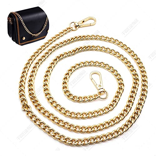 Taschenkette Gold,Sturdy Metal Kette für Tasche,Replacement Taschengurt Kette,Schulterriemen für Taschen for Bags, Handbag Chains, Shoulder Bag Handbag Replacement Chain