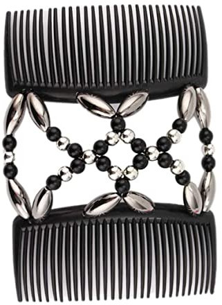 Perles Cheveux Peignes Magique Extensible Double Peigne Pinces À Cheveux ÉLastiques ÉPingles À Cheveux Accessoires