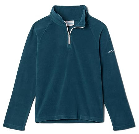 Columbia Girl's Glacial Half Zip Fleece Pullover, Night Wave, Dusty Pink, XXS