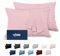 Dreamzie Kissenbezug 40x60 Rose 2er Set Mikrofaser Oeko-TEX Zertifiziert Kopfkissenbezug 40x60 Weich