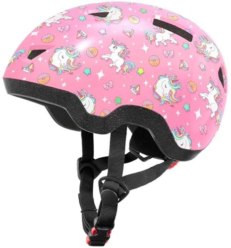 MOUNTALK Casque de vélo pour garçon et Fille - Casque de vélo réglable pour Enfant de 1/2/3/4/5/6/7/8 Ans (Licorne, XS)