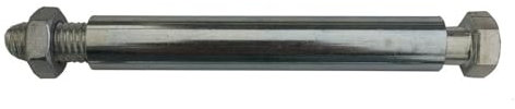 Axe de roue pour alésage diamètre 20 mm et moyeu 128 mm
