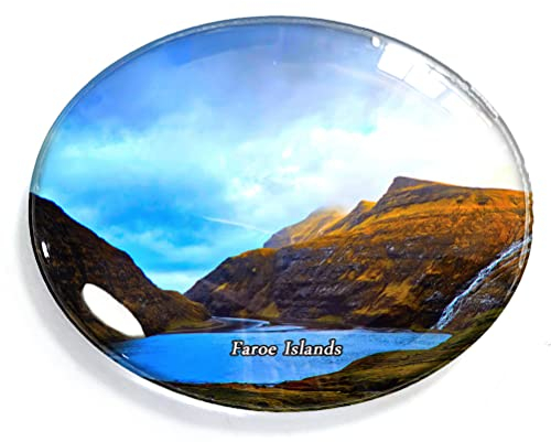 Faroe Islands Magnet Kühlschrank Gefrierschrank Magnet Aufkleber Souvenir Dekorationen Oval Kristall Magnet Küche Whiteboard