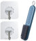 3 Pieces Heavy Duty Nail Cleaning Brushes Nail Brush for Cleaning Fingernails Attached 2Pcs Adhesive Hooks for Bathroom Kitchen or Laundry Room