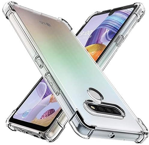 nulala Hülle Kompatibel mit LG V40 ThinQ, Crystal Clear Stoßfeste Kratzfeste Anti-Gelb Transparent Handyhülle, Dünne Silikon Rundumschutz Cover Weiche TPU Schutzhülle für LG V40 ThinQ