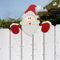 Dantazz Weihnachtsdeko Weihnachtsmann Rentier Zaun Peeker Ornamente Weihnachtspinguin Späher Dekoration Weihnachten Gartenzaun Deko Outdoor Garten Weihnachtszaun Deko Weihnachtsschmuck (Rot, OneSize)