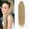 60 cm Lang Glattes Pferdeschwanz Haarteil Synthetik Haarverlängerung Zopf Haar Extension für Damen Mädchen (Gold)