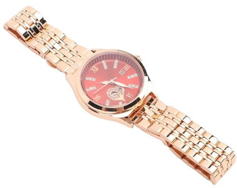 YUYTE Orologio da Donna con Cinturino in Acciaio Impermeabile con Quadrante Luminoso e Calendario, Orologio da Polso Cavo con Cinturino in Acciaio Al Quarzo per Ragazze