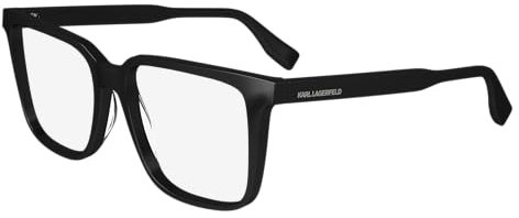 Karl Lagerfeld Unisex KL6157 Sunglasses, 001 Black, 54