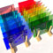 LITMIND Buntglas-Sortiment, transparent, 15,2 x 10,2 cm, für Mosaik-Bastelarbeiten und Zubehör, verschiedene bunte Glasscheiben für atemberaubende Buntglas-Projekte, 16 Bögen