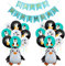 SUNSK Pinguin Luftballons Geburtstagsballons Tier Runde Latexballon XXL Pinguin Folienballons Happy Birthday Girlande Pinguin Geburtstag Deko für Kinder 27 Stück
