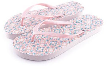 R-ISLAND Flip-Flop Donna,Infradito Estate Donna,Adulto,Per Spiaggia,Piscina,Casa., Rosa Disegno, 39 EU