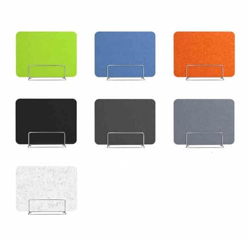 TapferBahn Schreibtisch Trennwand Akustik Polster,Akustik Trennwand FüR Schreibtisch,Schallabsorber,Abgerundete Glatte Ecken,Mit Klemmen,FüR BüRo,Studenten,Test-TrennwäNde,Schalldichte TrennwäNde