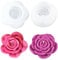 WYAHYQ 2Pezzi Stampi per Candele Stampo in silicone per fiori di rosa Stampi per Resina Epossidica