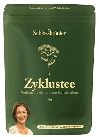 Schlosskräuter Zyklustee mit Frauenmantel, Schafgarbe & Kamille | 100% natürlicher Menstruationstee Kräutertee | Menstruation, Zyklus, PMS, Periode | Hochwertige Zutaten ohne Zusätze