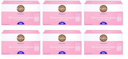 Sérum Physiologique Bébé 40 Unidoses 5ml - Hygiène Nez et Yeux - Sans Conservateur - Adapté Peaux Sensibles - Dès la Naissance - Format Pratique à l’Unité - Lot de 6x40