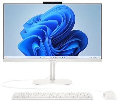 HP OmniStudio X 24-cu0210ng All-in-One KI PC, 24 Zoll Entspiegeltes FHD-Display, Intel N150, 8 GB DDR5-SDRAM, 512 TB SSD, Intel Arc Graphics, Windows 11 Home, QWERTZ Tastatur, Silber