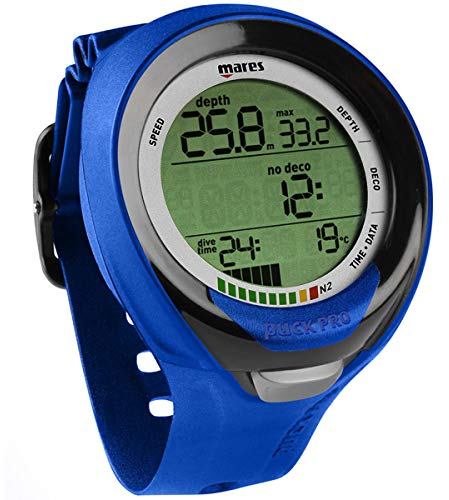 Mares Puck Pro+, Computer per Immersioni, Adulto, Blu/Nero