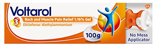 Voltarol Back and Muscle Pain Relief Gel With No Mess Applicator, 100 g