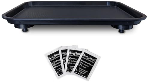 BugSnub Ant Proof Tray - Waterless, Moat Free Cat and Dog Food Tray for Crawling Pest Free Pet Food Feeding Station. Kitchen Sweets and Trash, Ant Free Platform.