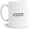 Tassendruck Hashtag-Tasse #dogdad - Cool/Modern/Lustig/Geschenk-Idee/Weiss