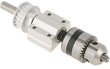 Mandrino, ZJZ01012 Mandrino per trapano a colonna Tornio in metallo di alta precisione resistente all'albero per punta trapano fai-da-te, smerigliatrice tavolo, seghe tavolo(0.005mm 7000 rpm)