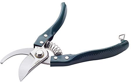 Utoolmart - Forbici da giardinaggio professionali da 200 mm, lunghezza totale SK-5, in acciaio, lunghezza 55 mm, lama di lucidatura, tagliente per tagliare bordi, cespugli di bosso 1 pezzo