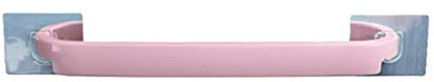 95sCloud Handtuchstange Wandmontage Bad Ohne Bohren, Badezimmer Küche Bad Handtuchhalter 46cm Wand Montage Handtuchhalter aus PP mit Haken Badezimmer Küche - 2 Kleinen Haken (PInk)