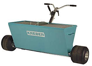 KREBER Einstreuwagen K100EW Hartstoffe Beton Streuwagen Estrich