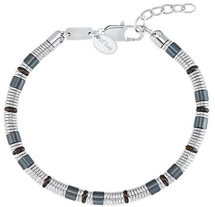 s.Oliver Armband Edelstahl Herren Armschmuck, 20+3 cm, Bicolor, Kommt in Schmuck Geschenk Box, 2031525