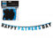 Wimpelkette 'HAPPY FATHER'S DAY' 180cm Banner Dekoration Best Dad Ever Schwarz Blau Party Lange Wertkarte Banner