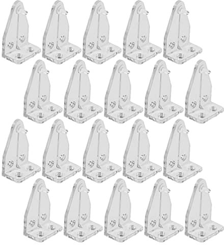 Artibetter 20 Pcs Blind Halten Unten Klammern Blind Klammern Blind Halter Ersatz für Horizontale Jalousien Shades Windows Türen Große für Hause Oder RV