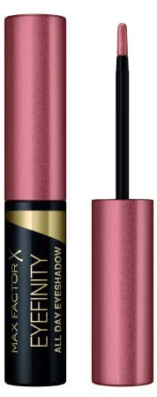Max Factor Ombretto Liquido Eyefinity, Formula Waterproof e Lunga Durata, 01 Lovely Rose