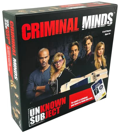 PlayMonster Criminal Minds Unknown Subject - Unsub - Schnellspannendes Social Deduction Spiel - Spielen Sie als Charaktere aus der Hit Show - Alter 14+ - 5–8 Spieler, Mehrfarbig