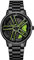 RWXCOW Herren Uhr Automatik Wasserdicht Herrenuhr Hohl Quarzuhr Motorsport Herren Armbanduhr Titan Edelstahl/Lederarmband Uhren Herren （F-Stahlbandschwarz+grün）