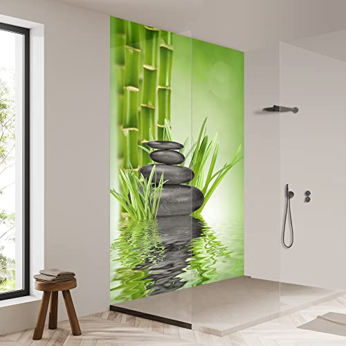 yourplate Duschrückwände mit individueller Größe (1 Rückwand – Premium Nano Matt – bsspa200) – Duschrückwand Alu mit Feuchtigkeitsschutz – Rückwand Dusche zur einfachen Montage