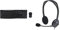 Logitech MK270 Wireless Keyboard and Mouse Combo - Black & H111 Wired Headset, Stereo Headphones with Noise-Cancelling Microphone, 3.5 mm Audio Jack, PC/Mac/Laptop/Smartphone/Tablet - Black