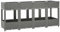 vidaXL Raised Garden Bed - Light Grey Polypropylene Planter Box 160x40x71cm, Durable Outdoor Flower/Vegetable Growing Planter with Rattan Pattern