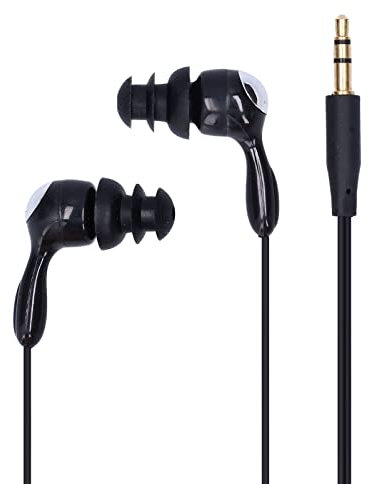 Auriculares Impermeables IP68 De Línea Corta, Ergonómicos Subacuáticos Para Nadar, Correr, Surfear (Negro)