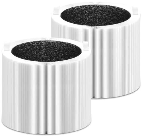 Blue Pure 411i/411a Max Replacement Filter Compatible with Blue Pure 411i/411a Max Air Purifier. Blue Pure F4MAX, 3-in-1 H13 Ture HEPA and High-Efficiency Activated Carbon Filters, 2 Pack.