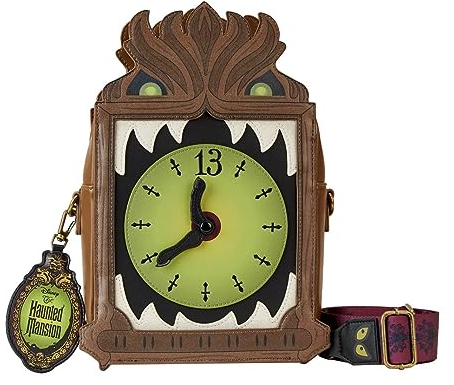 Loungefly Disney Haunted Mansion Clock Crossbody Bag, Braun, Einheitsgröße