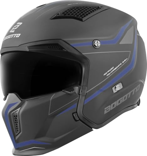 Bogotto Radic WN-ST 22.06 Helm, blau/schwarz, XL | Abnehmbar