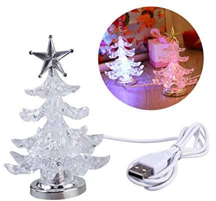 DOITOOL Mini-Weihnachtsbaum-Nachtlichter Für Led-Nachtlichter Usb-Mini-Weihnachtslichter Weihnachtslichter Für Computer Kleine Weihnachtsbäume Led-Weihnachtslichter Neben Lichtern