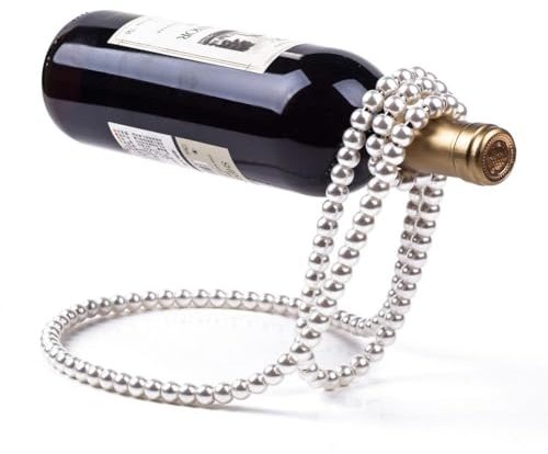 pulunto Creative Pearl Necklace Wine Rack Wine Display Rack Storage Rack Wine Cabinet Desktop Wine Glasses Holder Decoration