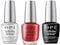 OPI Infinite Shine Long-wear Nail Polish, Gel-Like Nail Varnish with no UV lamp needed, 3-Step System for up to 11 days of vibrant colour, Base Coat & Nail Polish & Top Coat, Big Apple Red, 3x 15ml