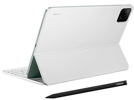Stylet Intelligent Original pour Xiaomi Pad 6S Pro 12.45« ,ou Clavier Intelligent avec Fonction magnétique pour Xiaomi Pad 6S Pro 12.45 ». (White Normal Keyboard with Pen)