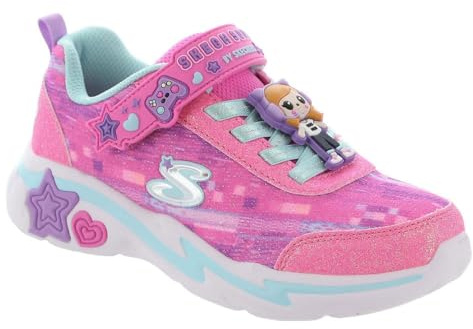 Skechers Snuggle Sneaks - Skech Squad 302214N-LVMT, Girl Sports Shoes,Sneakers, Pink, 24 EU