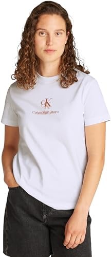 Calvin Klein Damen T-Shirt Kurzarm Shadow Graphic Tee Regular Fit
