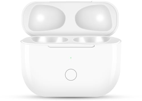 Wireless Charging Case Replacement Compatible with AirPod 3rd Generation,Airpod Charging Case replacement,AirPod 3rd Generation Case with Bluetooth Button for Pairing,Replacement Airpod gen 3